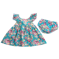 Merqwadd Toddler Baby Girl Cvjetni rufflirani odjeća Set kaiševi TOPS haljina + kratke hlače Dva seta odjeće
