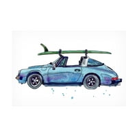 Paul McCreery' Surfin Wheels IV ' Canvas Art
