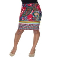 Ženska Ženska Pencil suknja sa štampom Paisley