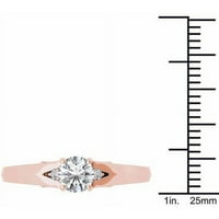 Carat T. W. Diamond 14kt Rose Gold klasični zaručnički prsten