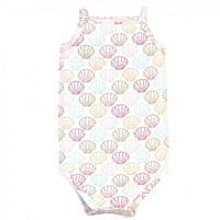 Little Treasure Baby Girl Cotton Bodysuits 3PK, Flip Flops, 18-mjeseci