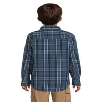 Wrangler Boys duge rukave na dugme-up Shirt i kratki rukav grafički T-Shirt, 2-Pack, veličine 4 - & Husky