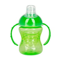 Nuby 8oz drška silikonska čaša za izliv, zelena