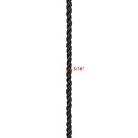 Jednostavnost Crna 3 16 Rayon Twist Cording Trim, Yards