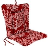 21 38 Seacoral Red Euro Style nož rub vanjski stolica jastuk sa vezicama i vješalica petlje