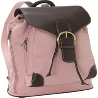 Ružičasti bellino vintage kontinentalni ruksak