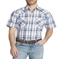 Ely Cattleman Muška kratka rukava Zapadna karirana košulja