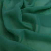Rim Tekstil Poliester Hi Multi Šifon Tkani Precut Fabric-Zeleni Lovac