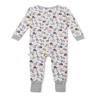 Sleep On It Baby Boys Convertible Footed Jednodijelni spavač pidžame sa odgovarajućim dekom Buddy