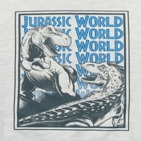 Jurassic World Boys Dinosaur Crewneck dukserica i Jogger set pantalona, 2 komada, veličine 4-18