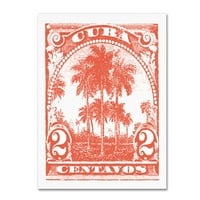 Zaštitni znak likovne umjetnosti 'Kuba Stamp I Bright' Canvas Art by Wild Apple Portfolio