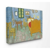 Stupell Home Decor Kolekcija Van Gogh Spavaća Soba Post Impresionistička Slika Platnena Zidna Umjetnost