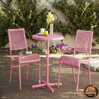 Liberty Garden Patio Bixby Bistro Set-Pink