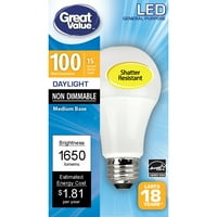 LED sijalica velike vrijednosti, 15w lampa opće namjene E Srednja baza, ne zatamnjiva, dnevna svjetlost,