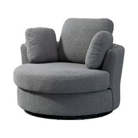 Momspeace moderna okretna stolica sa jastucima, akcentna stolica sa okretnom Bačvom stepena za dnevni boravak,