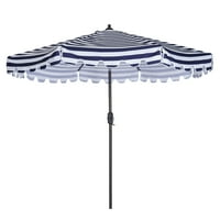 9ft vanjski Patio suncobran - okrugli Čelični stol za tržište kišobran sa pritiskom na dugme sa preklopom