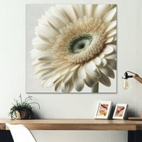 Designart bijeli Gerbera cvijet III platno zid Art