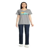 Pozitivitees ženska jesenska grafička majica, Sezonski kratki rukav Tee Pumpkin Pickup, veličine S-3XL