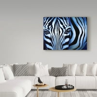 Zaštitni znak likovne umjetnosti' plava Zebra ' platno Art Cherie Roe Dirksen