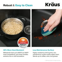 Kraus KGD- Forteza 33 Kompozitni granitni kuhinjski sudoper za umanjenje ili kontratop