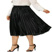 Jedinstvena povoljna ženska midi suknja od elastičnog struka sa elastičnim strukom od elastičnog struka od