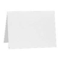 Luxperice preklopljene noteecards, svijetlo bijela, 1 2, 1000 paketa
