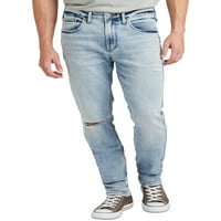Silver Jeans Co. Muške Kenaston tanke traperice za noge, veličine struka 30-42