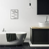 Stupell Industries ocjena veša sa pet zvjezdica kupatilo smiješna riječ dizajn uokvirena zidna Umjetnost