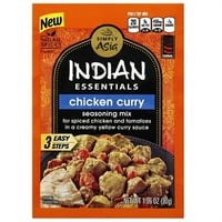 Jednostavno Asia Indian Essentials Piletina Curry Začinjava Mix, 1. oz