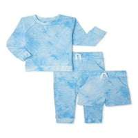 Wonder Nation Baby and Toddler Boy francuski Terry komplet odjeće za sport, 3 komada, veličine 12M-5T
