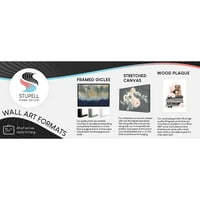 Stupell Industries plava živopisna slika pasa Chihuahua Neuramljena umjetnička štampa zidna umjetnost, dizajn