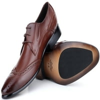 Mio Marino muške cipele od kože Slick Wingtip