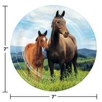 Broj ploča za desertne ploče za divlje konjske konje za goste