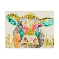 Zaštitni znak Likovna umjetnost 'Hifi krava I' umjetnost na platnu Jennifer Goldberger