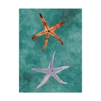 Zaštitni znak likovne umjetnosti' Twin Starfish III ' platnena Umjetnost Alicie Ludwig