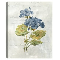 Plavi laneni Geranium Carol Robinson Canvas Art Print