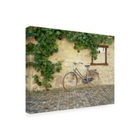 Zaštitni znak likovne umjetnosti' Bicycle Turckheim France Color ' platnena Umjetnost Monte Nagler