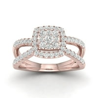 Imperial 3 4Ct TDW dijamantski prsten od 10k ružičastog zlata