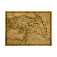 Red Atlas Designs 'Karta Turske 1829' Canvas Art