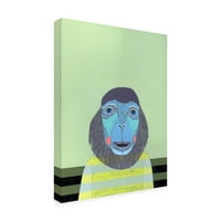 Zaštitni znak likovne umjetnosti' Monkey Blue ' platno Art Jennifer Davi