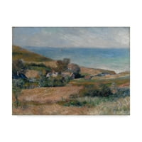 Zaštitni znak likovne umjetnosti' pogled na obalu obale ' umjetnost na platnu Pierre Auguste Renoir