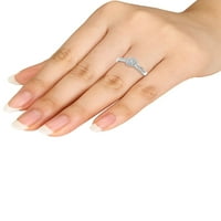 1 4ct TDW Diamond 10k dijamantski zaručnički prsten od bijelog zlata