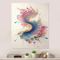 Designart višebojna boja Swirl III platno zid Art