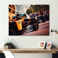Designart trkaći automobil u Monaku GP XII platno zid Art