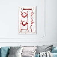 Wynwood Studio zabava i hobiji zidna umjetnička platna Print 'Carson Kressley-mamci' ribolov-crvena, bijela