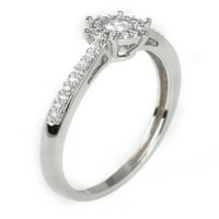 Imperial s srebra CT TW dijamant Halo obećanje prsten