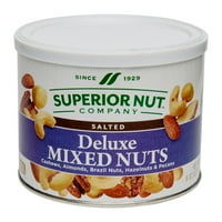 Superior Nut Deluxe Solted Mixed Nuts w No Peanuts, Oz, Count