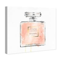 Wynwood Studio modni i Glam zidni umjetnički platneni printovi' Mademoiselle ' parfemi - roze, bijeli