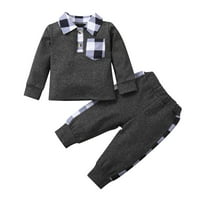 Clearsance novorođenče na dugim rukavima na dugim rukavima, pulover dukserice TOP + LONG HLATS SET