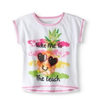 Baby Toddler Girl Take Me To The Beach Hi-Lo Hem T-Shirt